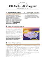 Insert - Eucharistic Congress Information